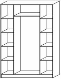 Шкаф 4-створчатый Успех