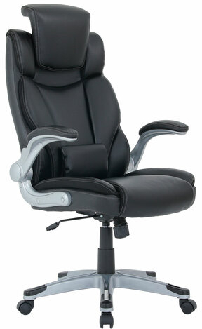 Кресло BRABIX PREMIUM &quot;Phantom EX-553&quot;, рециклированная кожа, регулируемый подголовник, черное, 532940