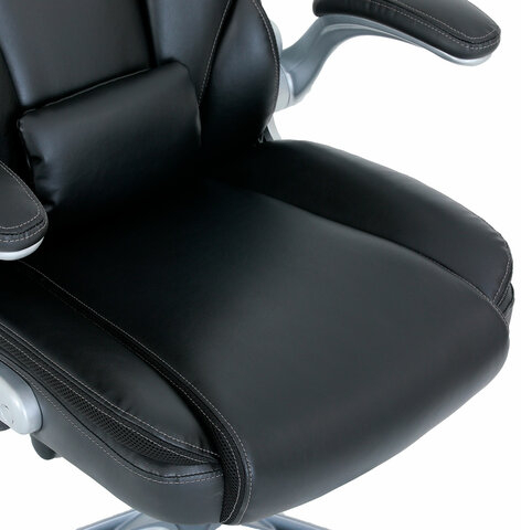 Кресло BRABIX PREMIUM &quot;Phantom EX-553&quot;, рециклированная кожа, регулируемый подголовник, черное, 532940