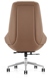 Кресло HAWASAN PREMIUM EX-810, алюминий, экокожа, коричневое, 533236