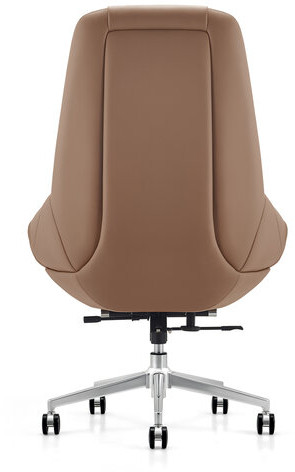 Кресло HAWASAN PREMIUM EX-810, алюминий, экокожа, коричневое, 533236