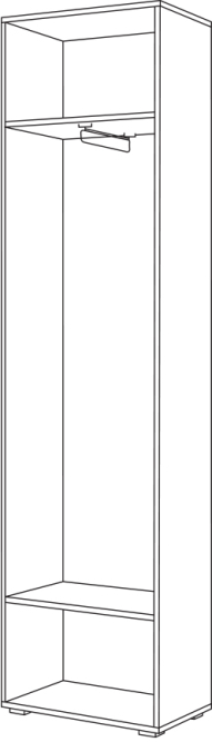 Шкаф для одежды Лайн 08.122