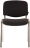 Стул для персонала и посетителей BRABIX &quot;Iso CF-001&quot;, хромированный каркас, ткань черная, 531419