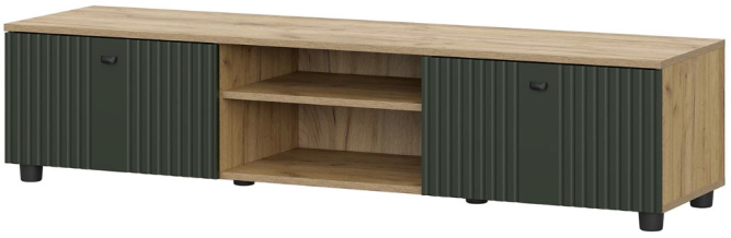 Тумба для ТВ со створками и нишей Милан