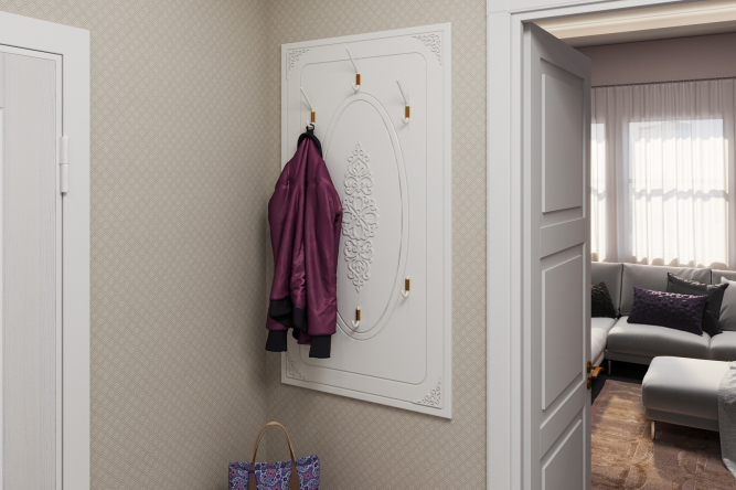 Вешалка Ассоль АС-22 белое дерево