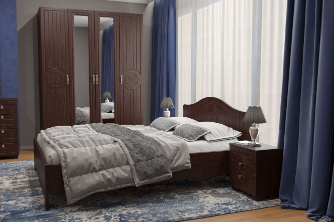 Гарнитур для спальни Монблан комплект 2