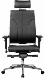 Кресло МЕТТА &quot;YOGA&quot; Y 2DM B2-10D, 2D-спинка, 3D-подголовник, 4D-подлокотники, экокожа, черное