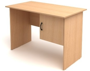 Стол 1-тумбовый с дверкой СК26 тумба справа