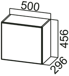 Шкаф навесной ШГ500 (горизонт.) Вектор