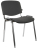 Стул для персонала и посетителей BRABIX &quot;Iso CF-001&quot;, хромированный каркас, ткань серая с черным, 531420