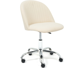 Кресло MELODY флок , молочный, 4