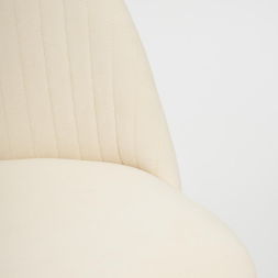 Кресло MELODY флок , молочный, 4