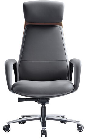 Кресло HAWASAN PREMIUM EX-820, синхромеханизм, слайдер, экокожа, графит/коричневое, 533238