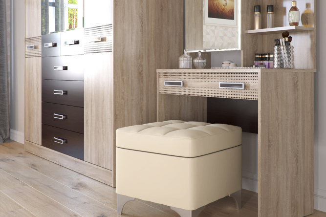 Шкаф 4х дв комбинированный с выдвижными ящиками Румба