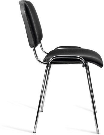 Стул STAFF &quot;Iso Lite CF-008&quot;, хром, ткань черная (С-11), 532565