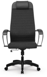 Кресло офисное МЕТТА &quot;К-27&quot; пластик, ткань, сиденье и спинка мягкие, черное