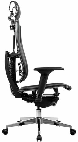 Кресло МЕТТА &quot;YOGA&quot; Y 4DT B2-14D, адаптивная спинка, 3D-подголовник, сверхпрочная сетка, черное