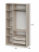 Шкаф 3-створчатый ШК 5 (1200) Меланж