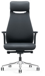 Кресло HAWASAN PREMIUM EX-830 X-ONE, синхромеханизм, алюминий, экокожа, черное, 533239