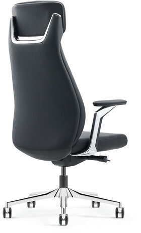 Кресло HAWASAN PREMIUM EX-830 X-ONE, синхромеханизм, алюминий, экокожа, черное, 533239