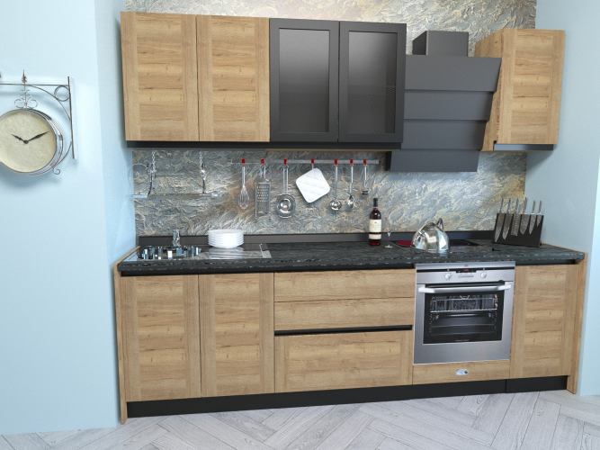 Шкаф Сити ШСТ-60 навесной со стеклом (600*320*720)