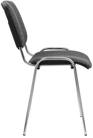 Стул STAFF &quot;Iso Lite CF-008&quot;, хром, ткань серая (С-71), 532566
