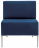 Кресло мягкое &quot;Хост&quot; М-43, 620х620х780 мм, без подлокотников, экокожа, темно-синее