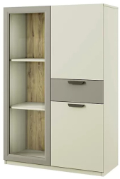Шкаф с витриной Модерн 1V2D1S