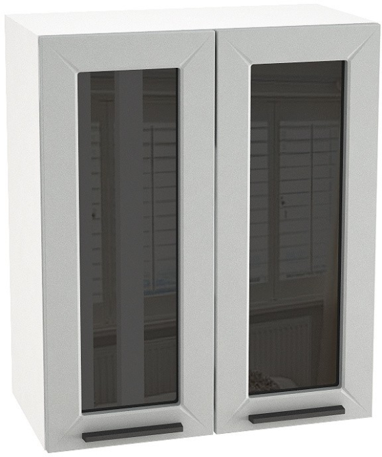 Шкаф верхний со стеклом с 2 ств. ШВС 600 Глетчер