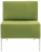 Кресло мягкое &quot;Хост&quot; М-43, 620х620х780 мм, без подлокотников, экокожа, светло-зеленое