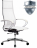 Кресло офисное МЕТТА &quot;К-7&quot; хром, прочная сетка, сиденье и спинка регулируемые, белое