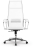 Кресло офисное МЕТТА &quot;К-7&quot; хром, прочная сетка, сиденье и спинка регулируемые, белое