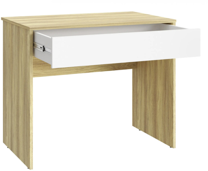 Стол Оскар ОС-25 блэквуд ячменный/белый структурный