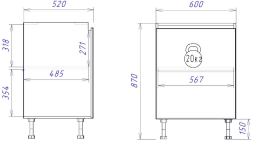 Стол С-60 Женева (ЛДСП)