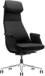 Кресло HAWASAN PREMIUM EX-840 STELLAR, синхромеханизм, алюминий, экокожа, черное, 533241