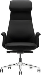 Кресло HAWASAN PREMIUM EX-840 STELLAR, синхромеханизм, алюминий, экокожа, черное, 533241