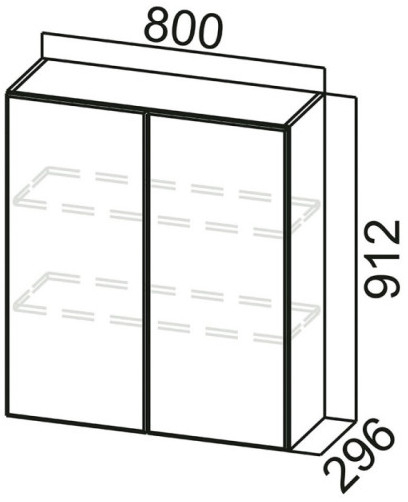 Шкаф навесной Ш800 Грейвуд