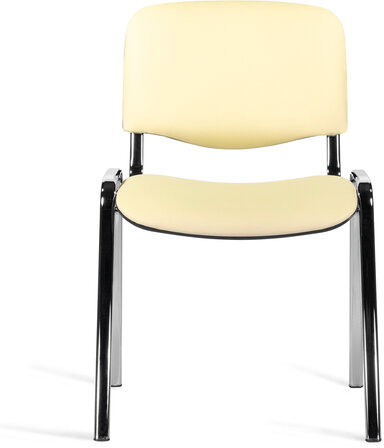 Стул STAFF &quot;Iso Lite CF-008&quot;, хром, кожзам бежевый (Z-21), 532568