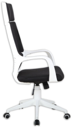 Кресло офисное BRABIX PREMIUM "Prime EX-515", пластик белый, ткань, черное, 531812
