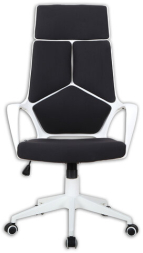 Кресло офисное BRABIX PREMIUM "Prime EX-515", пластик белый, ткань, черное, 531812