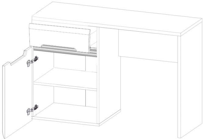 Стол туалетный Ацтека TOL1D1S