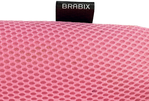 Кресло BRABIX &quot;Fly MG-396W&quot;, с подлокотниками, пластик белый, сетка, розовое, 533008