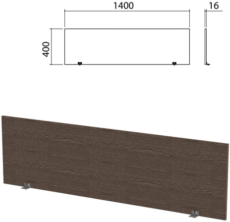 Экран-перегородка Канц прямая