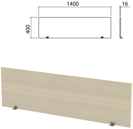 Экран-перегородка Канц прямая