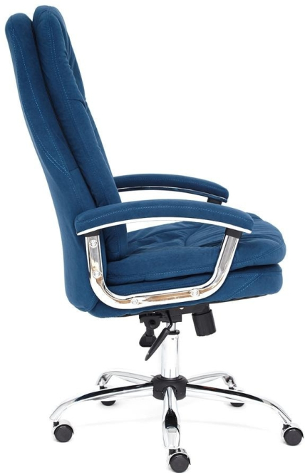 Кресло SOFTY LUX флок , синий, 32