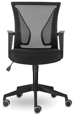 Кресло BRABIX &quot;Wings MG-309&quot;, пластик черный, сетка, черное, 532015