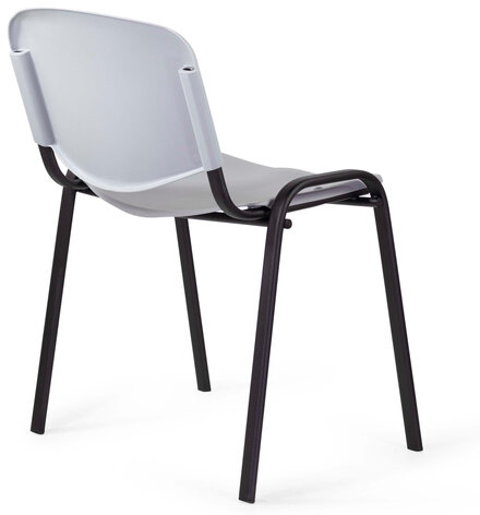 Стул STAFF &quot;Iso Plast CF-009&quot;, черный каркас, пластик серый, 532570