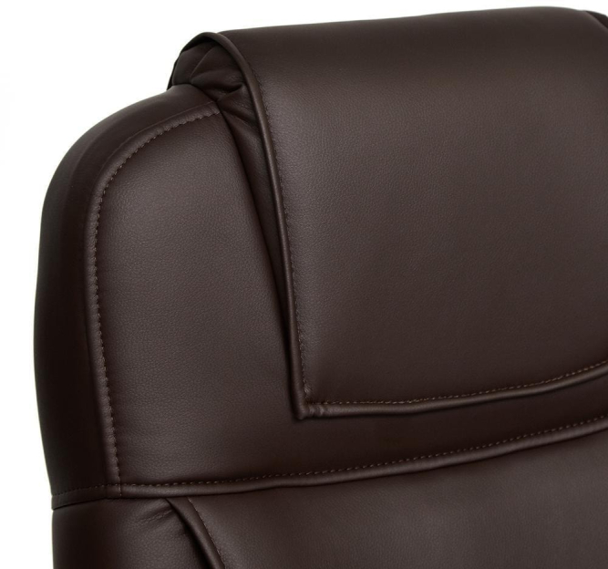 Кресло BERGAMO (хром) кож/зам, коричневый, 36-36