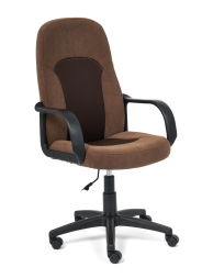 Кресло PARMA флок/ткань, коричневый, 6/TW-24