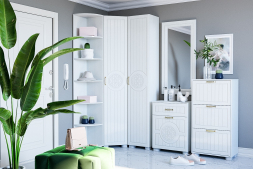 Шкаф угловой «Монблан» МБ-20К белое дерево